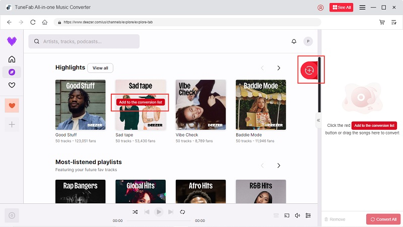 Adicione Músicas, Álbuns ou Playlists do Deezer para Baixar