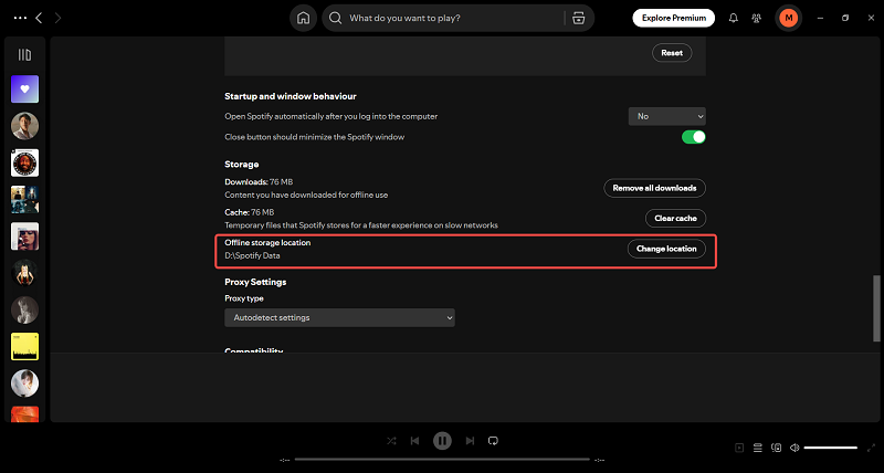 Alterar Local de Download do Spotify no Aplicativo