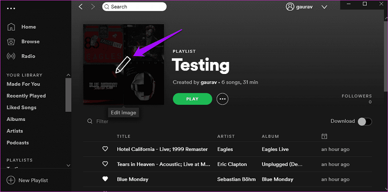 Alterar a Imagem da Playlist no Spotify