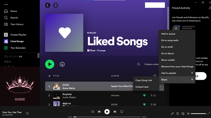 Copiar o Link da Música do Spotify
