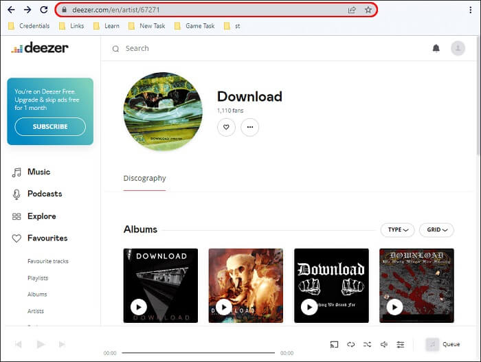 Iniciar o App Deezer no PC