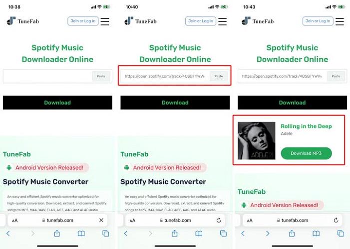 Baixar Música do Spotify com o TuneFab Online Downloader