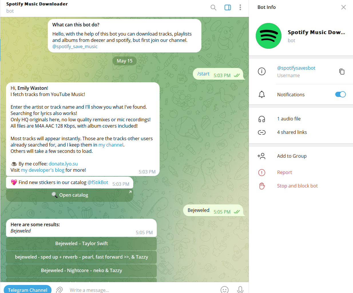 Baixar Músicas do Spotify Gratuitamente com o SpotifySaveBot