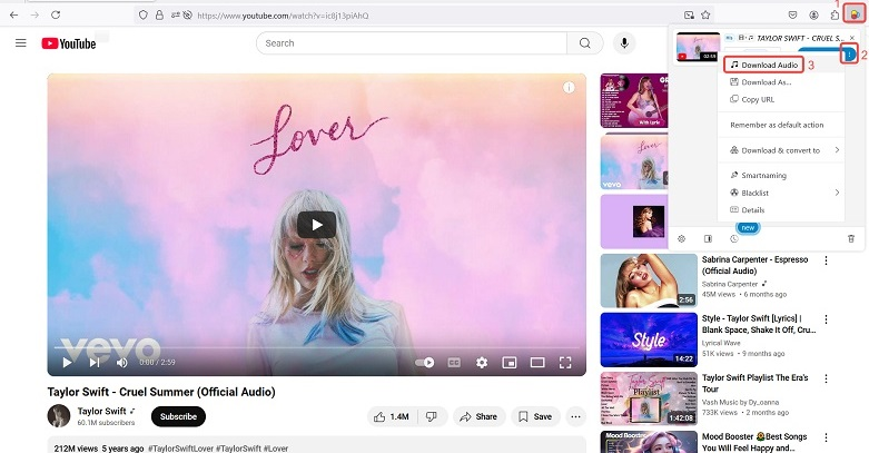 Baixar Músicas do YouTube via Video DownloadHelper