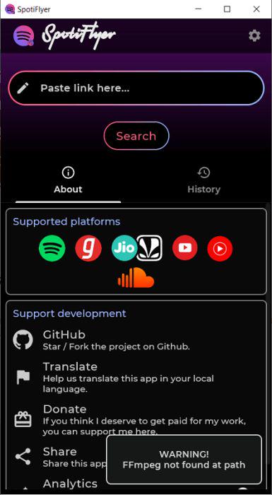 Interface do SpotiFlyer Mod APK