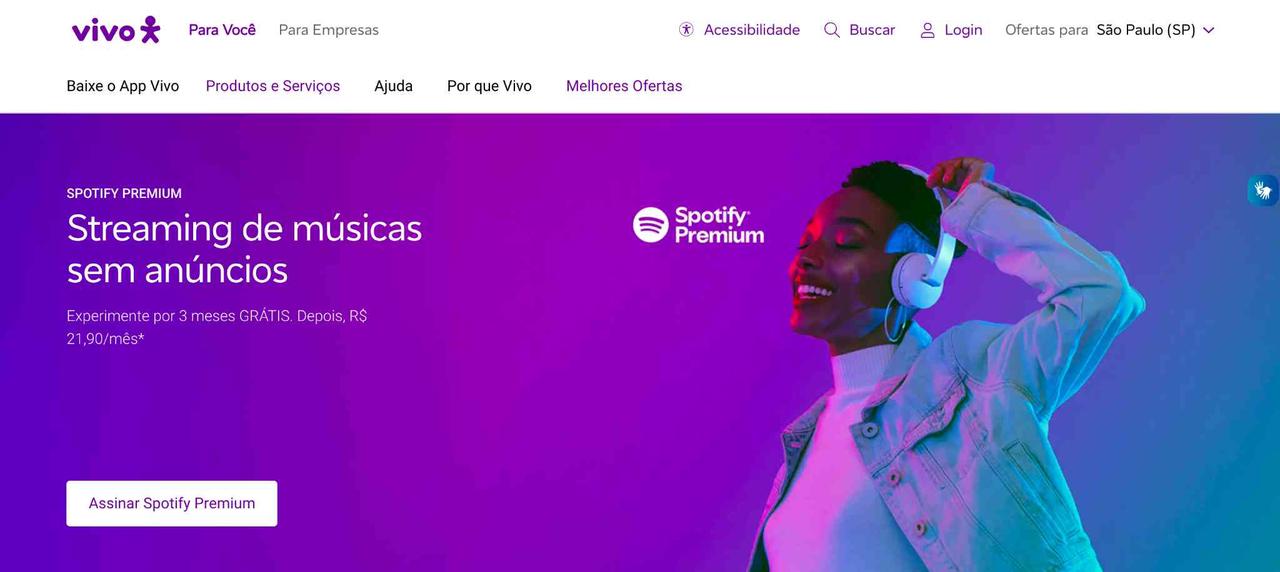 Obtenha o Spotify Premium grátis com a Vivo